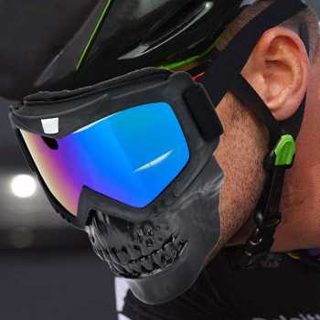 TaffSPORT BOLLFO Kacamata Motocross ATV Goggles with Skull Mouthpiece - MT-04