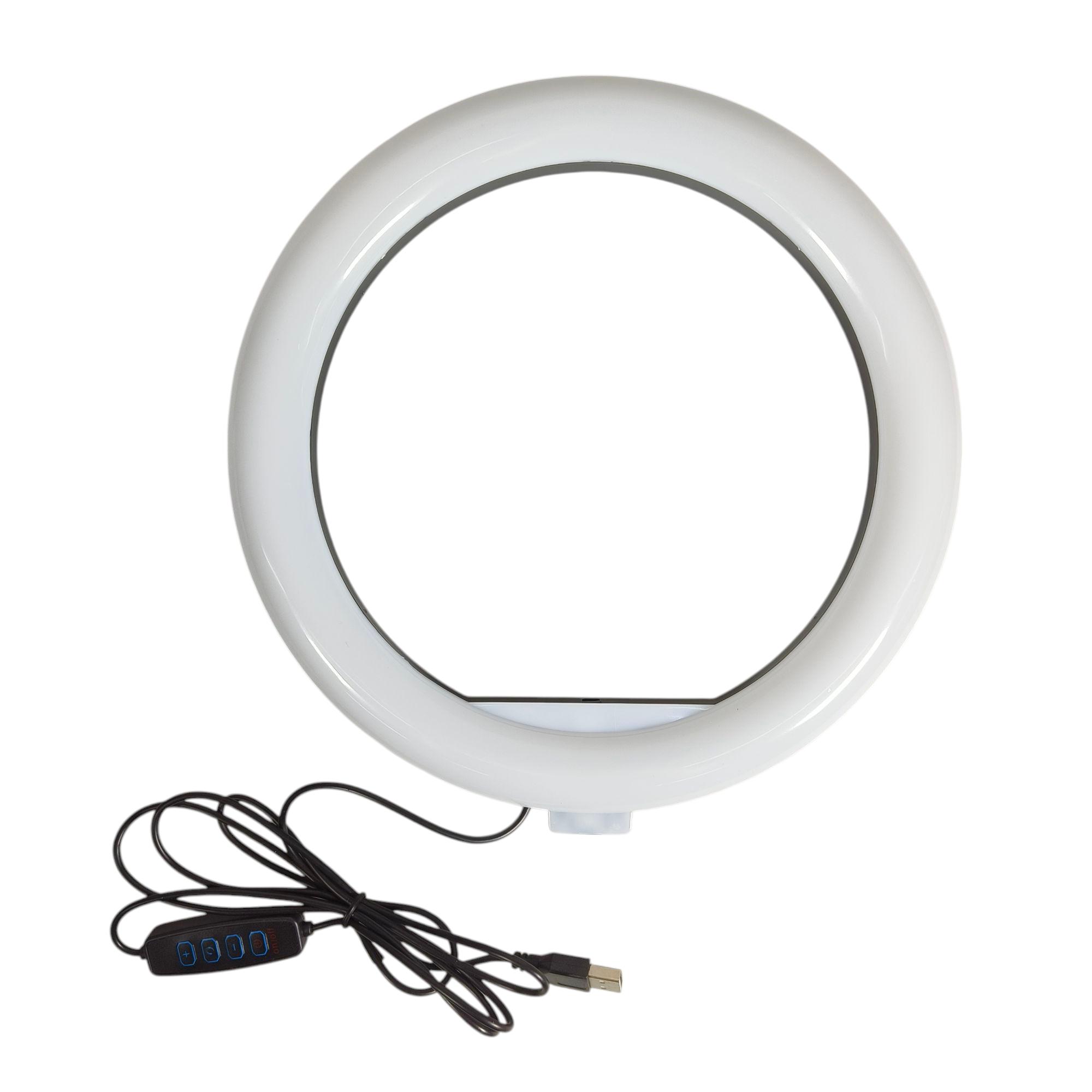 Gambar produk POFOKO Lampu Ring Light LED 3in1 Color Tripod Holder USB 25cm - QX-260