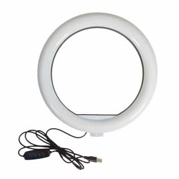 Gambar produk POFOKO Lampu Ring Light LED 3in1 Color Tripod Holder USB 25cm - QX-260