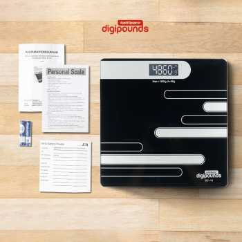 Gambar produk Taffware Digipounds Timbangan Badan Digital Scale Temperature 180kg - SC-15