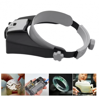 Gambar produk OIMG Kacamata Pembesar 8x Headband Magnifier Glasses with LED Light - MG81007
