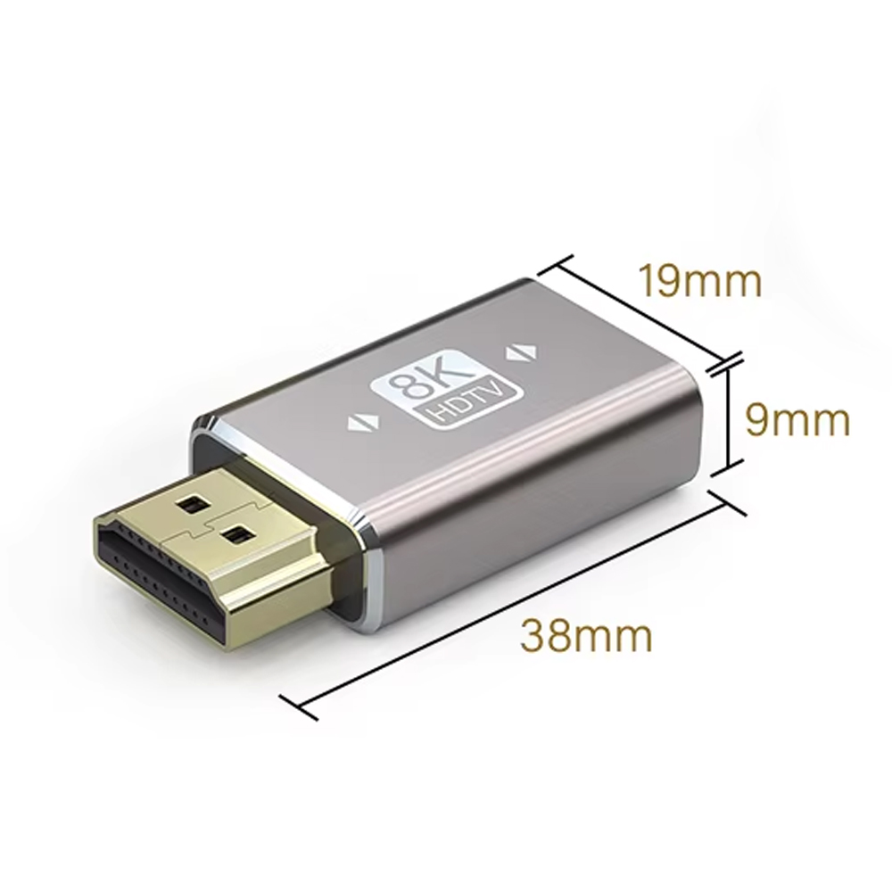 Gambar produk Nepy Konektor HDMI Male to Female Connector 2.1 8K HDTV Aluminium - NP-211