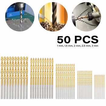 Gambar produk Taffware Mata Bor Power Drill Bits Titanium Coated 50 PCS - DW1361