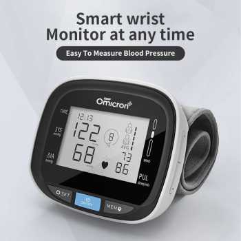 TaffOmicron Tensimeter Digital Wrist Blood Pressure with English Voice - YM-5L8