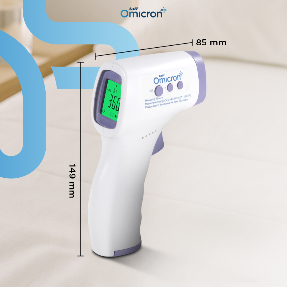 Gambar produk TaffOmicron Thermogun Thermometer Tembak Suhu Badan Infrared - AD801