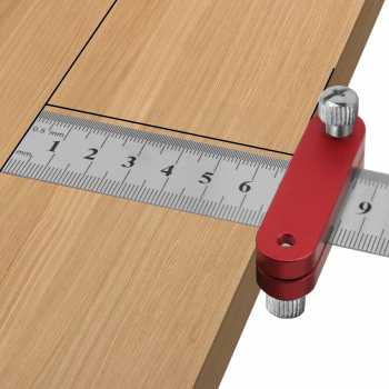 Gambar produk JIGHOLE Ruler Positioning Block Aluminium Pembatas Penggaris - JG20