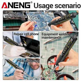 Gambar produk ANENG Solder Digital Adjustable Temperature OLED Screen USB Type C - SL108