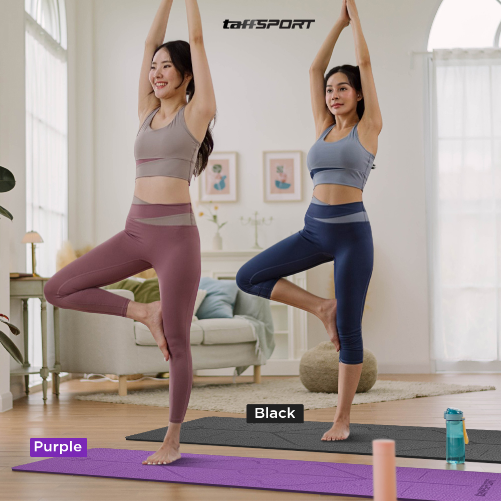 Gambar produk TaffSPORT Matras Yoga Mat 6mm Karpet Workout Anti Slip TPE 183x61cm - PROlite 60