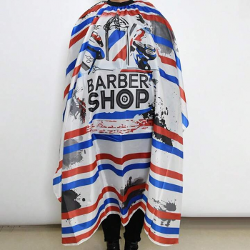 Gambar produk TIANZE Jubah Apron Potong Rambut Kip Cape Salon Barbershop Anti Air Stripe - T140