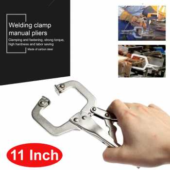 Gambar produk SPIFFLYER Tang Penjepit Vise Grip Welding Mouth C Clamp 11 Inch