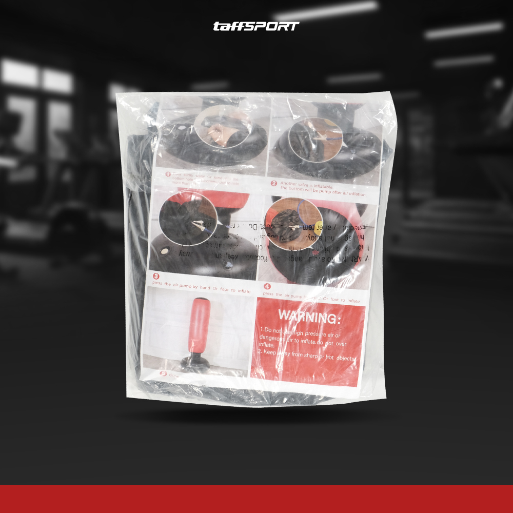 Gambar produk TaffSPORT Samsak Tinju Berdiri Inflatable Punching Bag 1.6M - DS0096