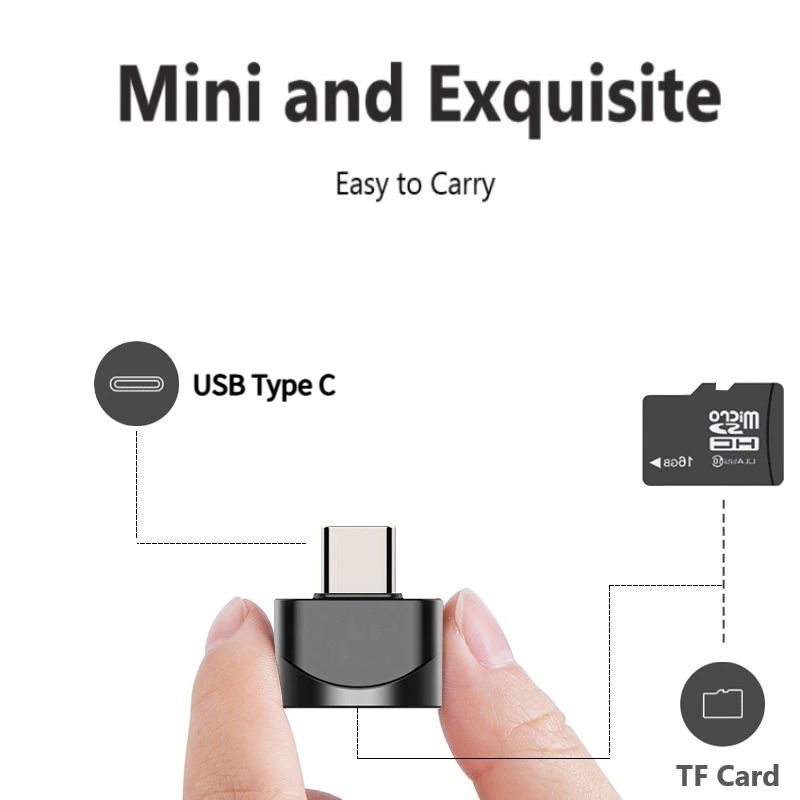 Gambar produk Taffware Card Reader USB Type C OTG MicroSD - P31