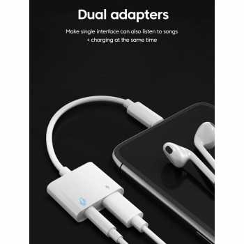 OLAF Converter Audio Lightning to 3.5mm iPhone Charging Sound Card - LF22