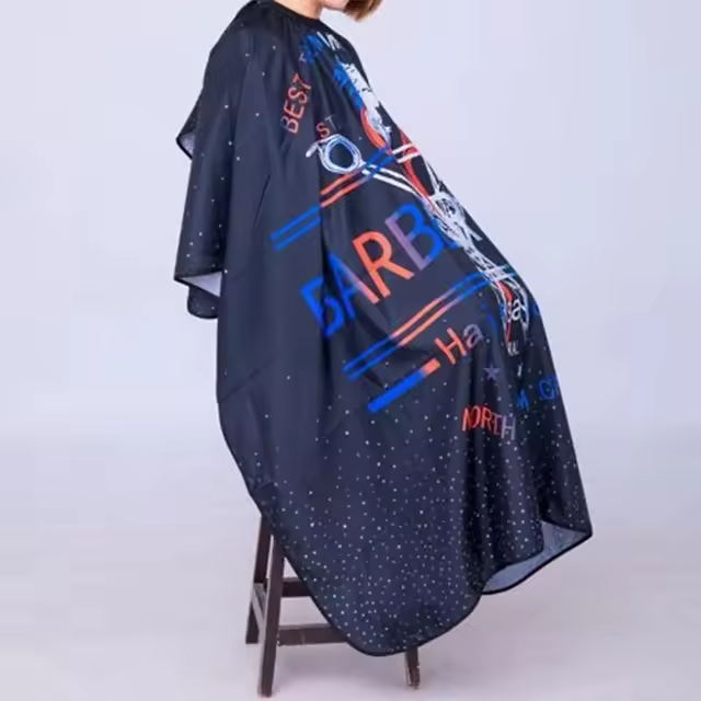 Gambar produk TIANZE Jubah Apron Potong Rambut Kip Cape Salon Barbershop Anti Air North Californm - T140