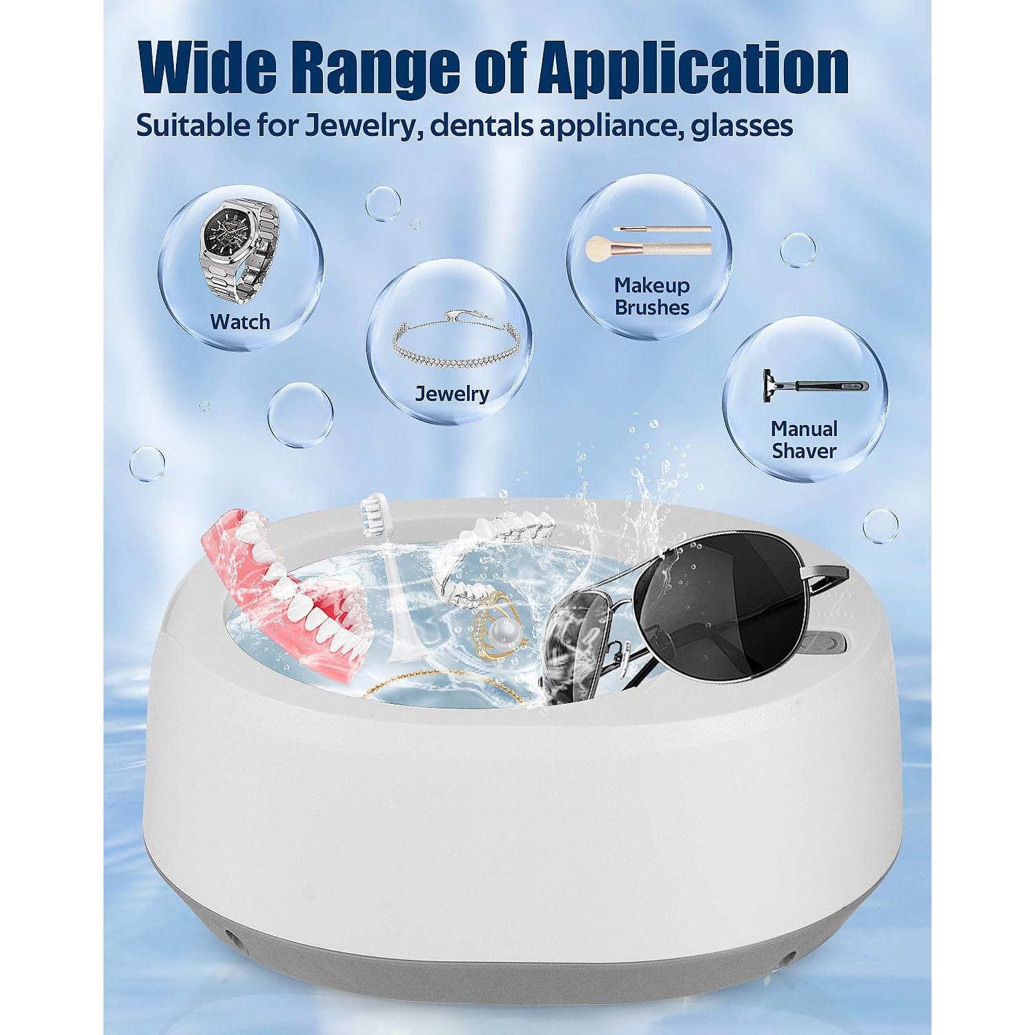Gambar produk DMWD Mesin Pembersih Perhiasan Ultrasonic Sterilizer Timer 340ml - DM03