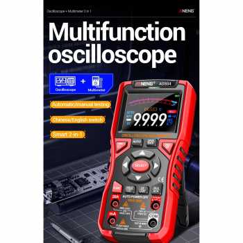Gambar produk ANENG Oscilloscope Digital Multimeter Auto/Manual Rechargeable 10MHz - AOS04