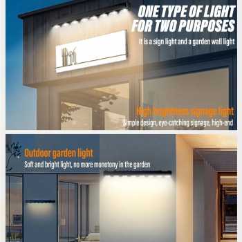Gambar produk FEIMEI Lampu Dinding Hias Outdoor Solar Warm White Waterproof IP65 - FM-65