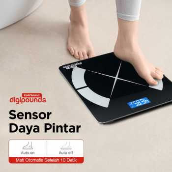 Gambar produk Taffware Digipounds Timbangan Badan Digital Scale Smart 180kg Battery - CS952