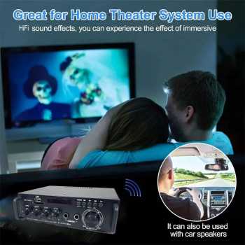 Gambar produk Woopker Audio Amplifier Bluetooth HiFi Optical Channel 2.0 800W 220V - ZY-298Pro Max