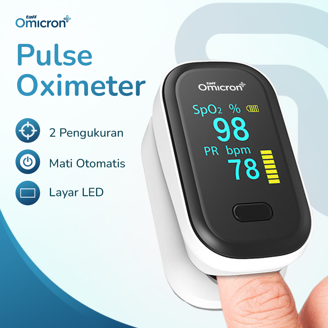 Gambar produk TaffOmicron Fingertip Pulse Oximeter Alat Ukur Saturasi Oksigen Darah - YK-80B