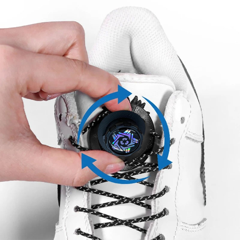 Gambar produk Silenching Tali Sepatu Putar Automatic Rotating Shoelace Buckle - INU66