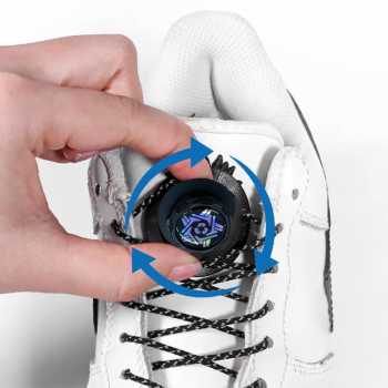 Gambar produk Silenching Tali Sepatu Putar Automatic Rotating Shoelace Buckle - INU66