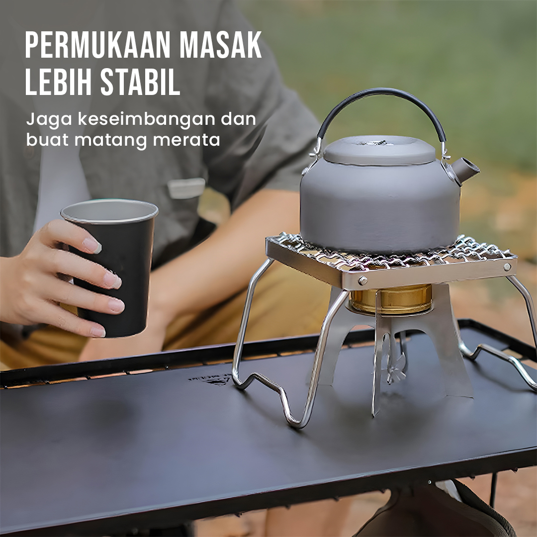 Gambar produk Dikecloud Jaring Panggangan Lipat Foldable Grill Net Stainless Steel - DK13