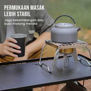 Gambar produk Dikecloud Jaring Panggangan Lipat Foldable Grill Net Stainless Steel - DK13