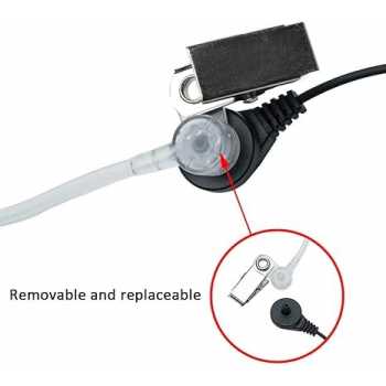 Gambar produk KSUN Headset Mic Walkie Talkie PTT Single Earpiece Air Duct 1 Pin - K15