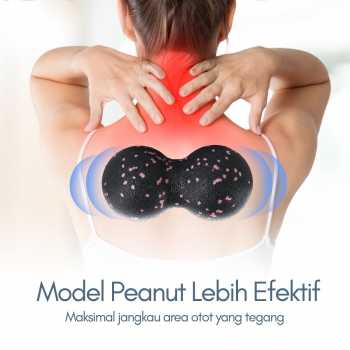 Gambar produk Mertrava Alat Bantu Yoga Peanut Massage Foam Block Roller Ball 8x16cm - D335
