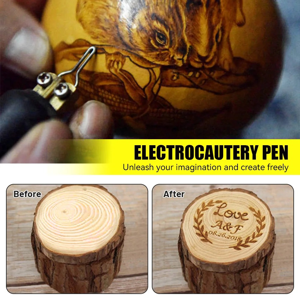 Gambar produk KingHui Pyrography Pen Wood Soldering Solder Ukir Lukis Kayu 220V 50W - KH-50