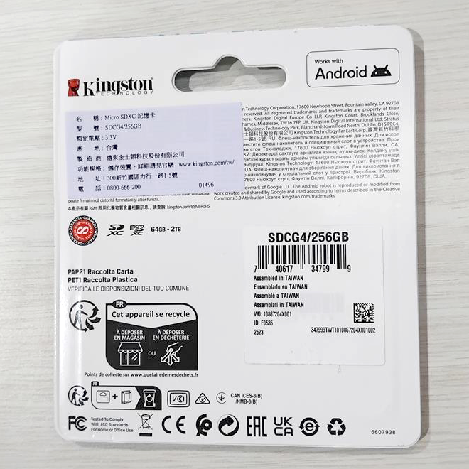 Gambar produk Kingston Canvas Go! Plus MicroSD Gen4 U3 V30 200Mbps 256GB - SDCG4