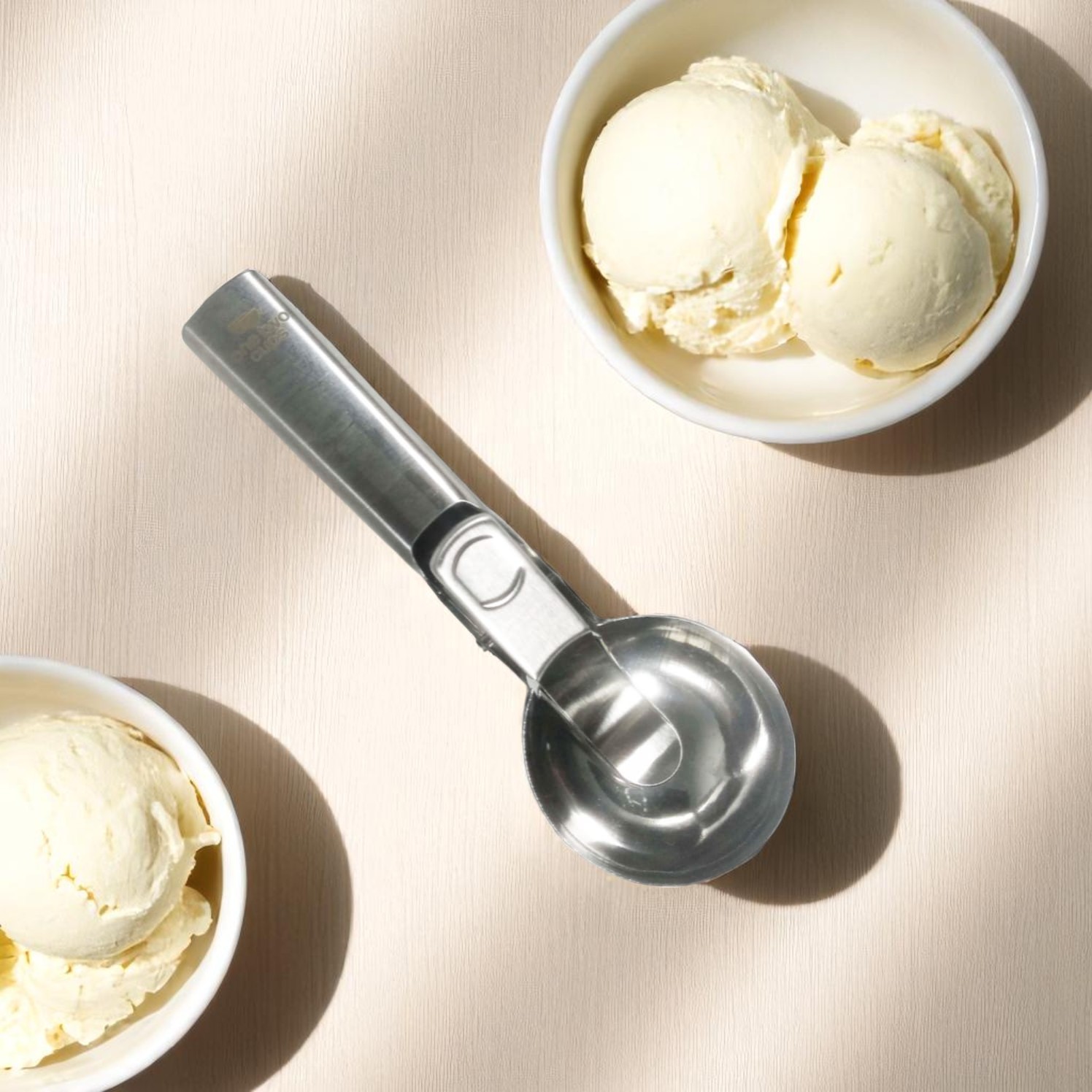 Gambar produk One Two Cups Sendok Scoop Es Krim dan Buah Stainless Steel 5.7cm - OTC57
