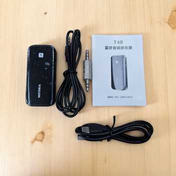 Gambar produk Kebidumei Bluetooth 5.1 Transmitter Receiver Adapter Audio NFC 3.5mm - T40