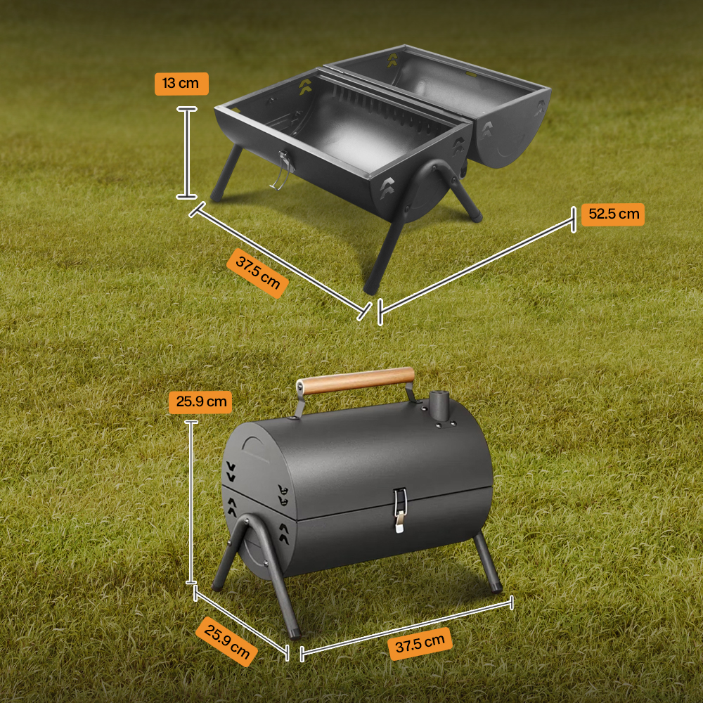 Gambar produk Xbess Alat Panggang Arang Portable BBQ Outdoor Grill Stove with Pan - K-707