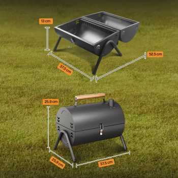 Gambar produk Xbess Alat Panggang Arang Portable BBQ Outdoor Grill Stove with Pan - K-707