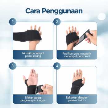 Gambar produk SHW Pelindung Pergelangan Tangan Magnetic Therapy Wrist Guard 1 PCS - SHW-A1