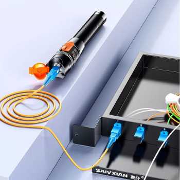 Gambar produk ELBOKERO Pena Laser Fiber Optic Tester Light Pen Fault Locator Red 10 mW - TGR11