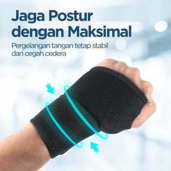 Gambar produk SHW Pelindung Pergelangan Tangan Magnetic Therapy Wrist Guard 1 PCS - SHW-A1
