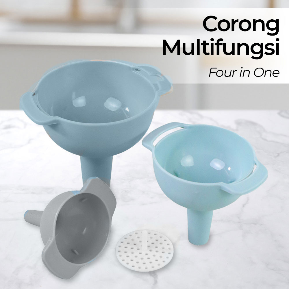 Gambar produk Carzkool Corong Multifungsi Four in One Funnel Set Plastic - KJ613