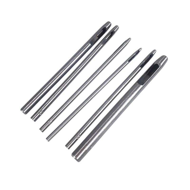 Gambar produk HOLE Set Pelubang Kulit Leather Hole Puncher Steel Hollow Round 6 PCS - H881