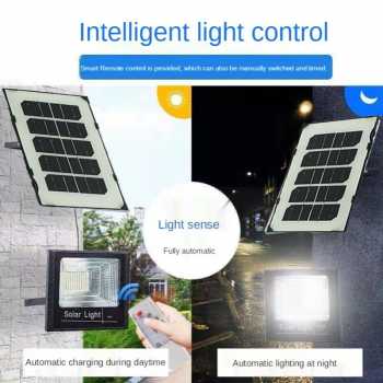 Gambar produk OOBEST Lampu Dinding Solar Sensor Cahaya Waterproof 144 LED Cool White - OB144