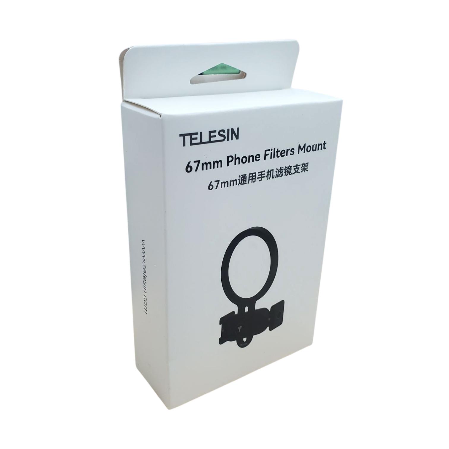 Gambar produk TELESIN Holder Filter Lensa Clamp Smartphone Adjustable 67mm - P3-EAK-02