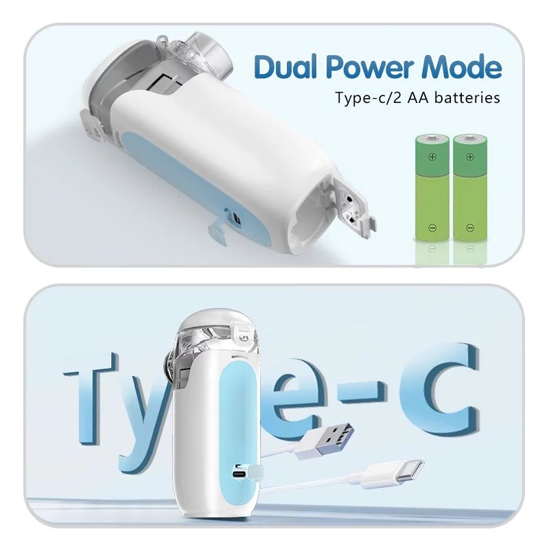 Gambar produk Wantobie Alat Terapi Pernapasan Handheld Nebulizer Inhaler Atomizer - WN-37