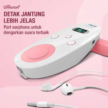 Gambar produk TaffOmicron Fetal Doppler Deteksi Jantung Janin Heart Rate Monitor - YM-2T8