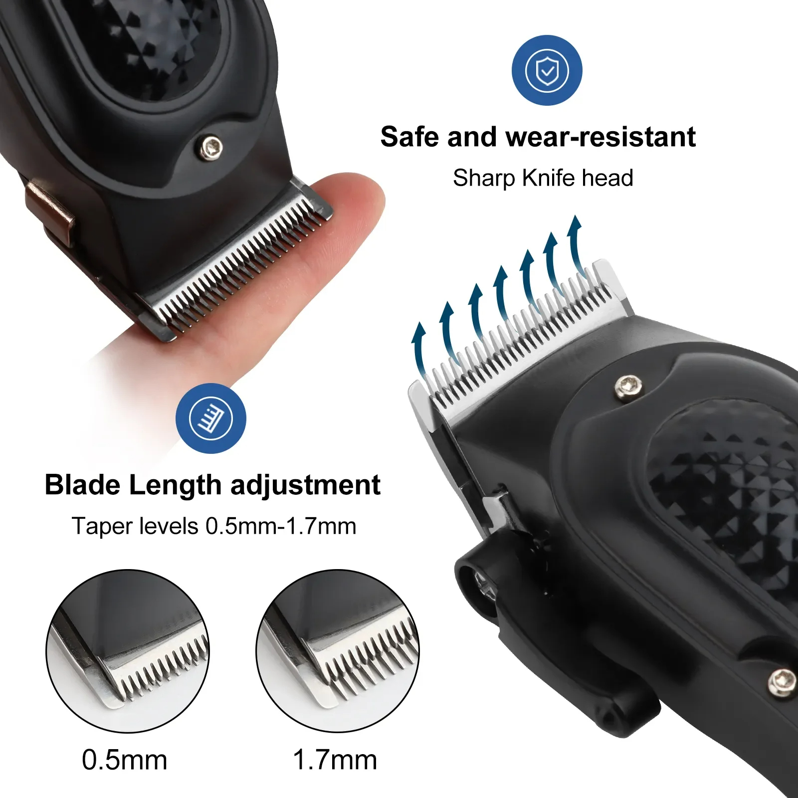 Gambar produk HIENA Alat Cukur Rambut Elektrik Hair Clipper Trimmer LCD 2000mAh - HYN212