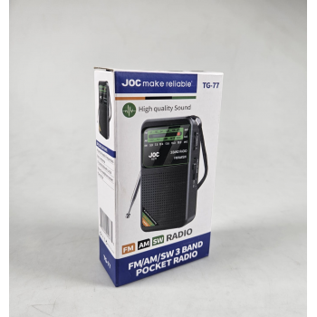 Gambar produk JOC Radio Receiver FM AM SW Telescopic Antenna Rechargeable Battery - TG-77
