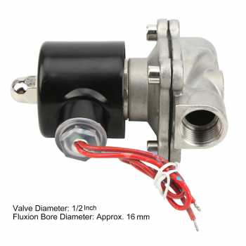 Gambar produk GRT Solenoid Water Valve Stainless Steel Normally Close 220V 1/2 Inch - 2W-160-15
