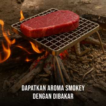 Gambar produk Dikecloud Jaring Panggangan Lipat Foldable Grill Net Stainless Steel - DK13