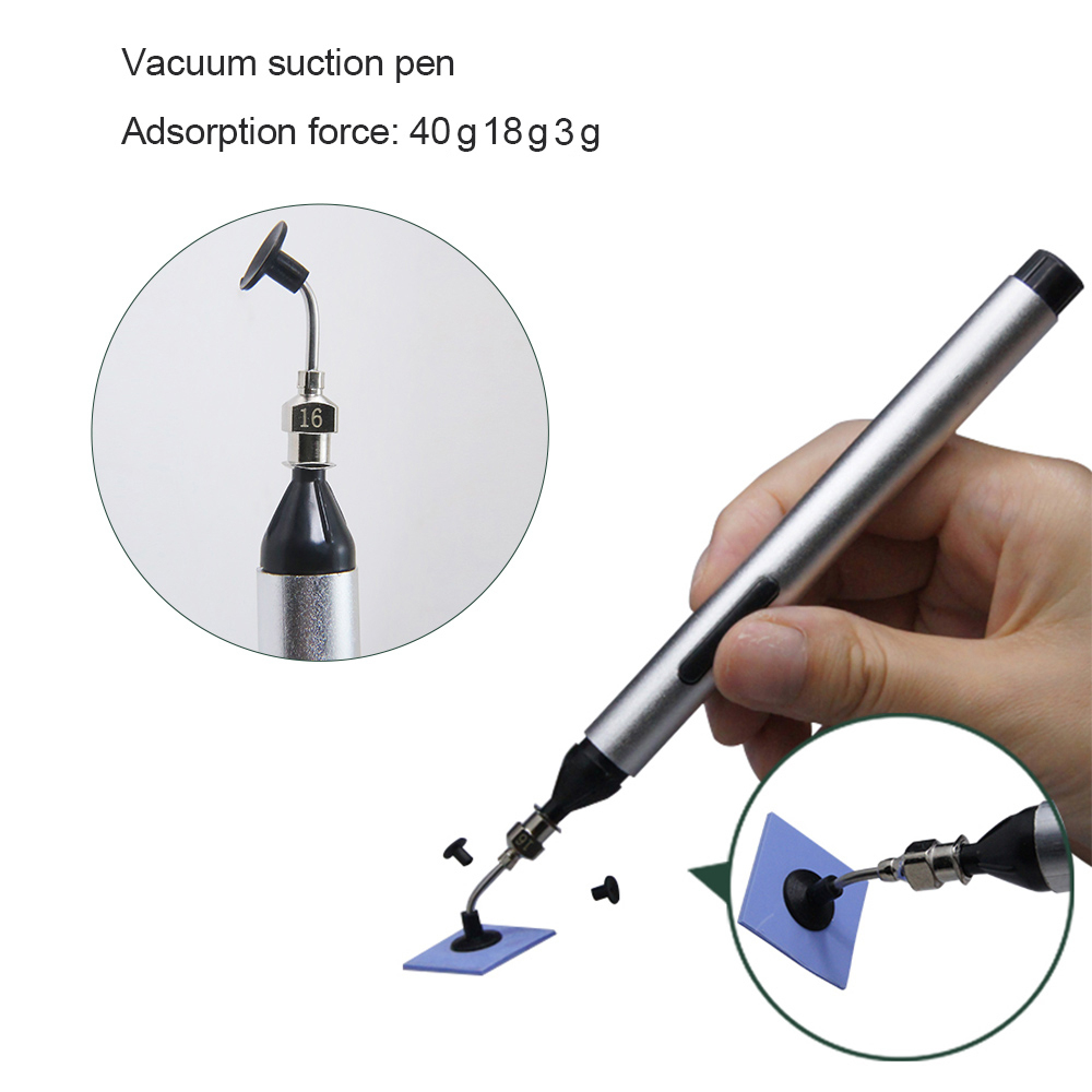 Gambar produk VCMNA Vacuum Suction Pen Solder Picker Hand Tool Set With 3 Size Head - FFQ -939